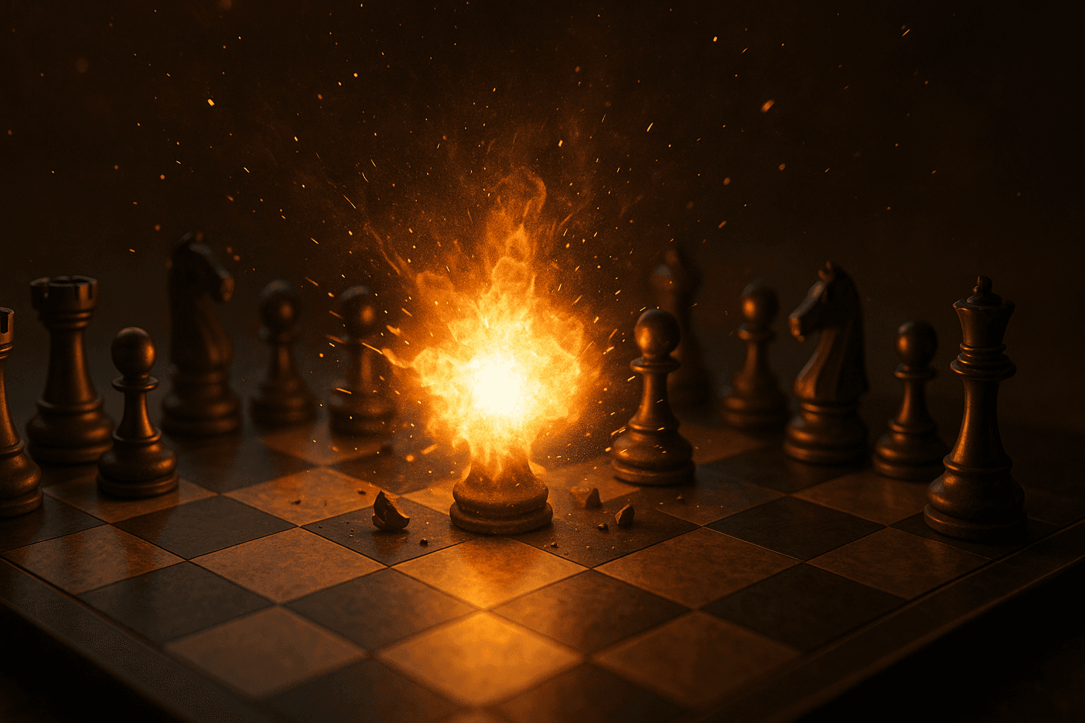 Atomic Chess — Every capture sets off an explosion
