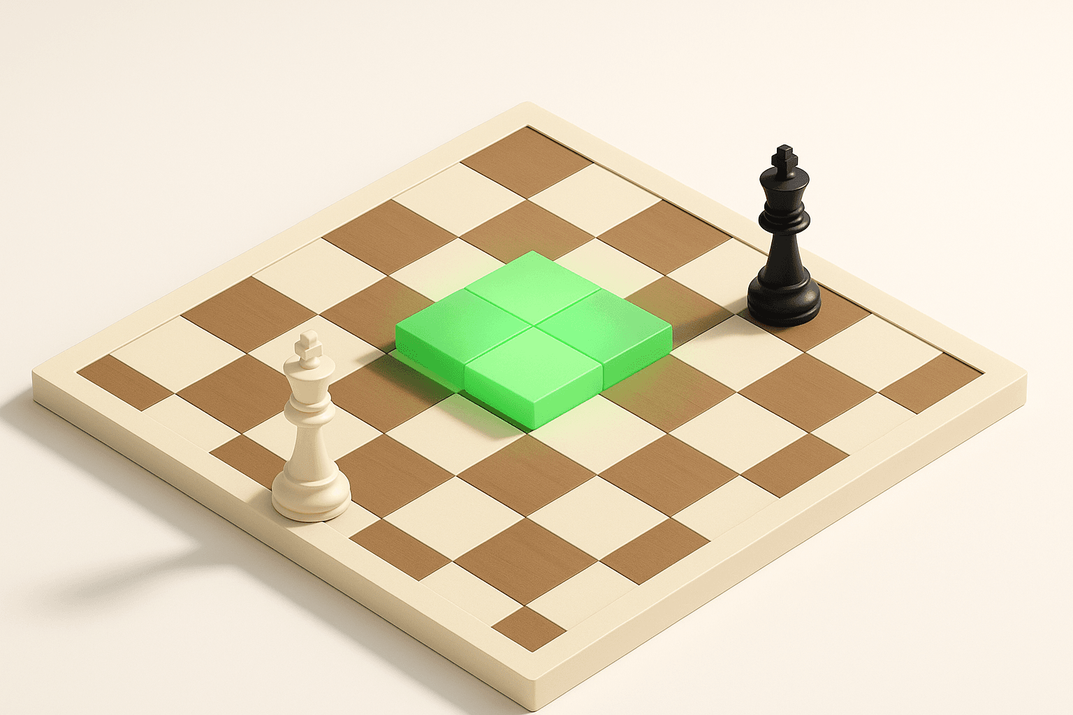 King of the Hill — Walk your king to the center and win