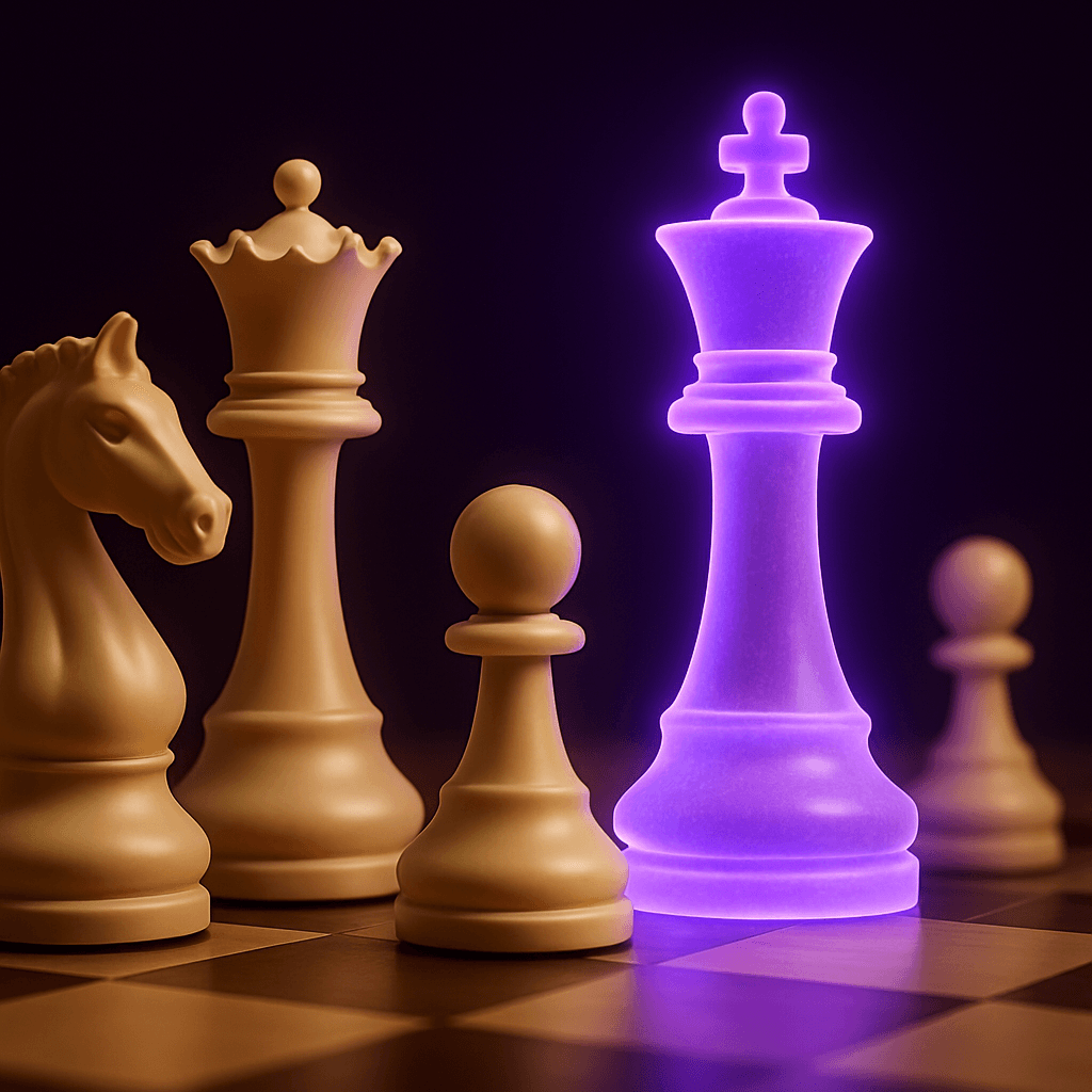 Ghost Chess — Your opponent's pieces are pure light
