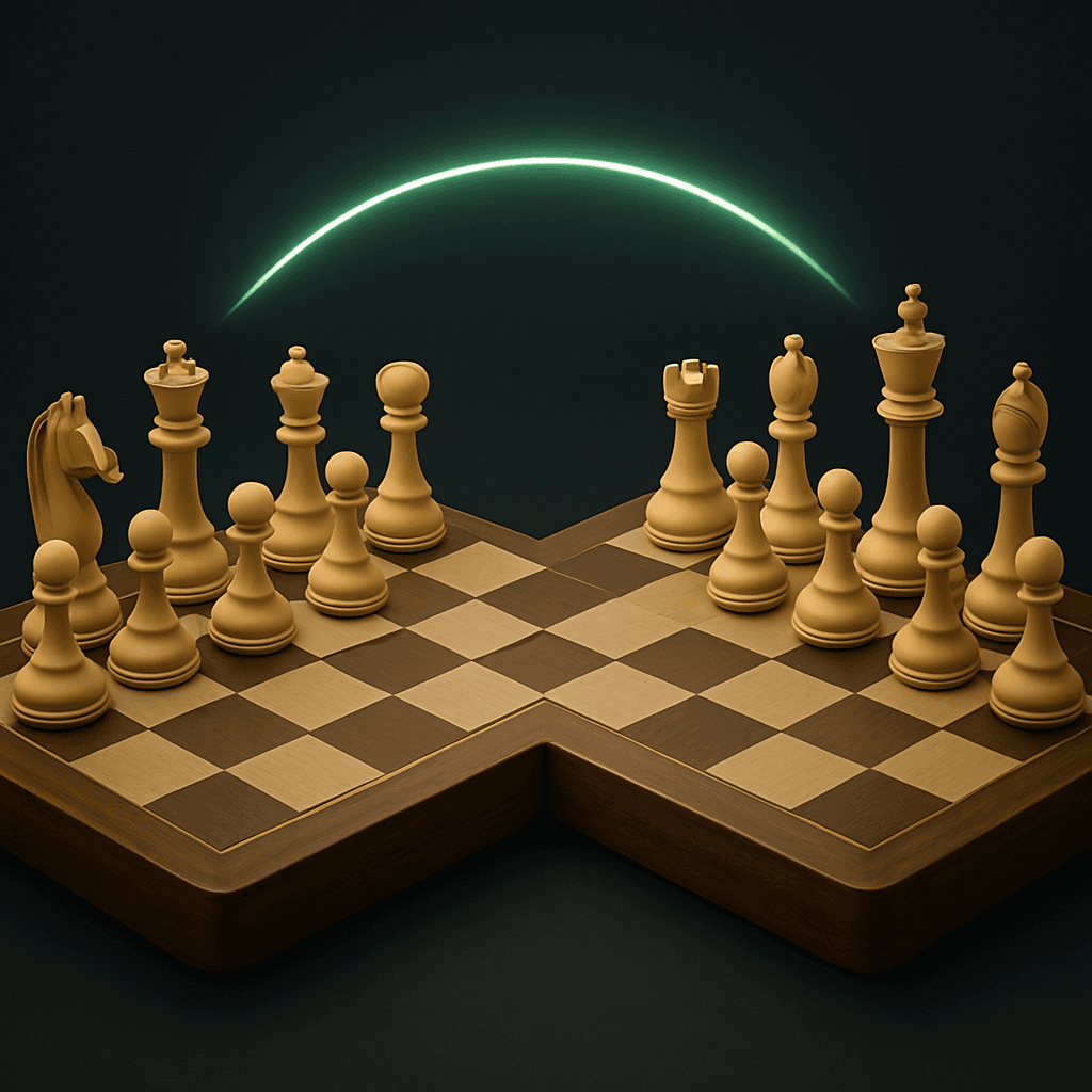 Two-Board Chess — Play across two boards in the same room