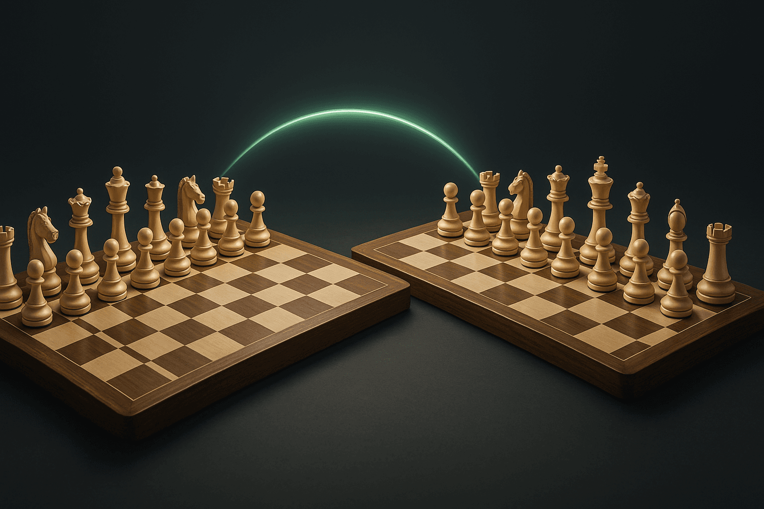 Two-Board Chess — Play across two boards in the same room